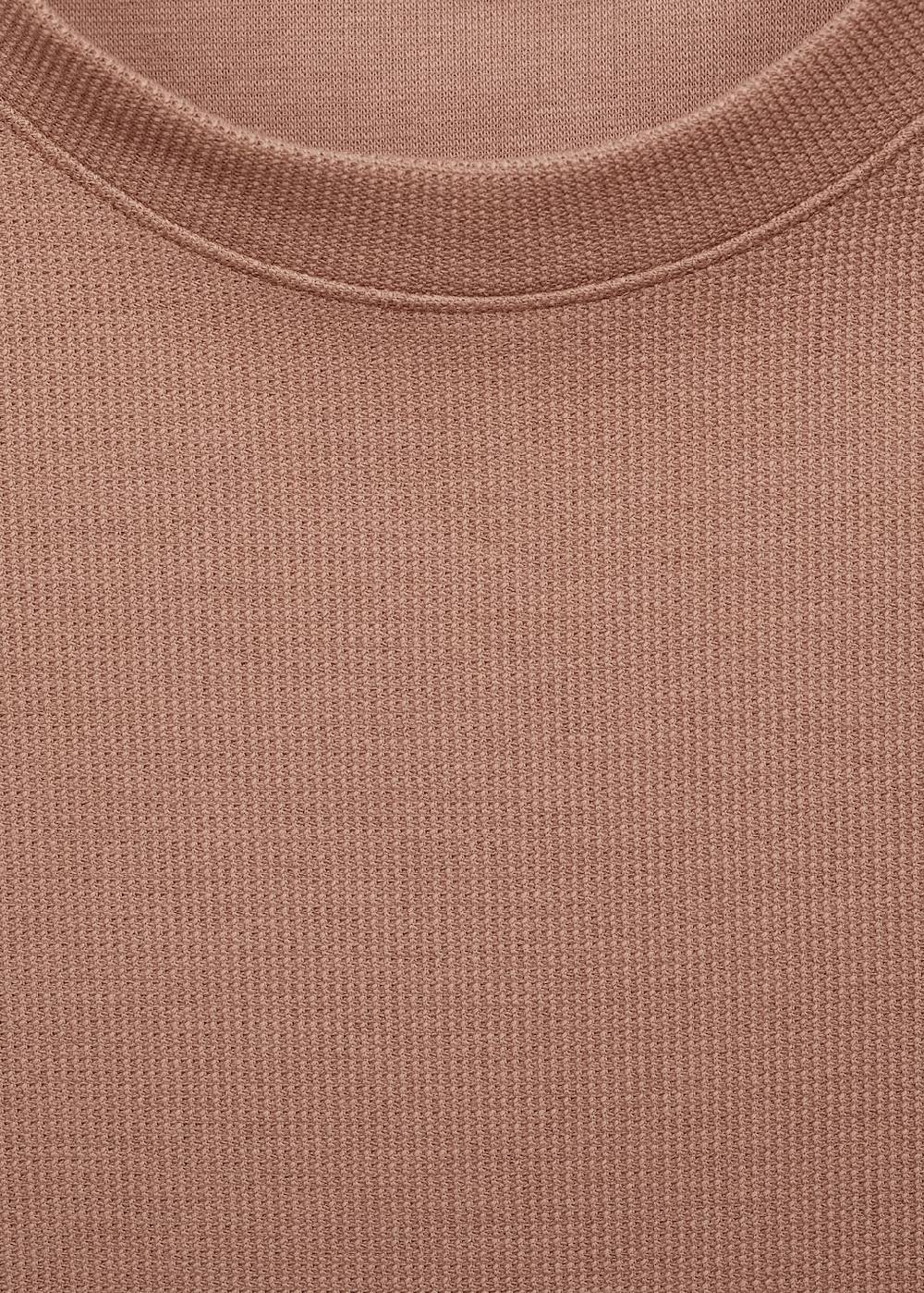 Mango Strukturiertes Regular-Fit-T-Shirt