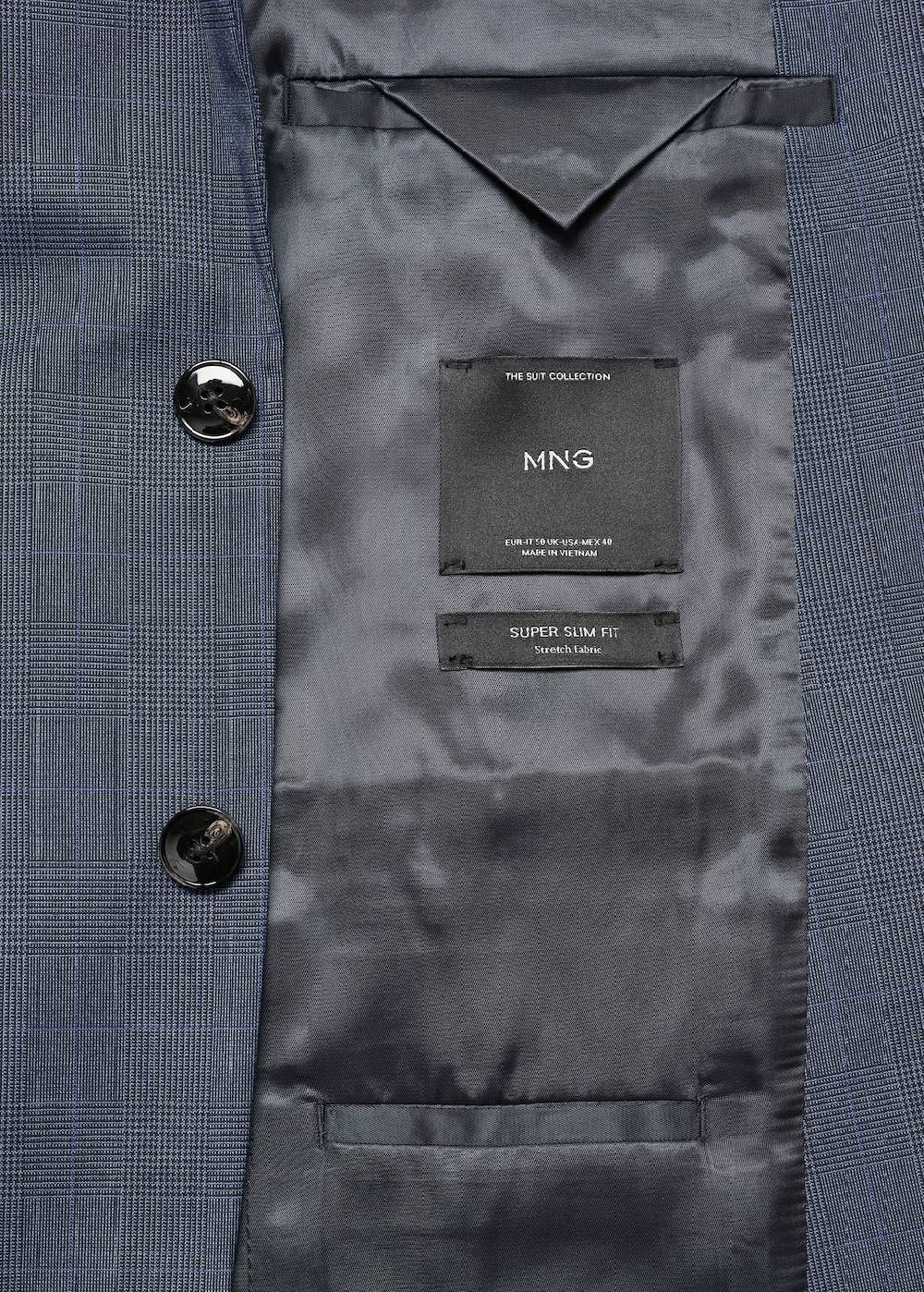 Mango Super Slim Fit-Anzugsakko Aus Stretchgewebe