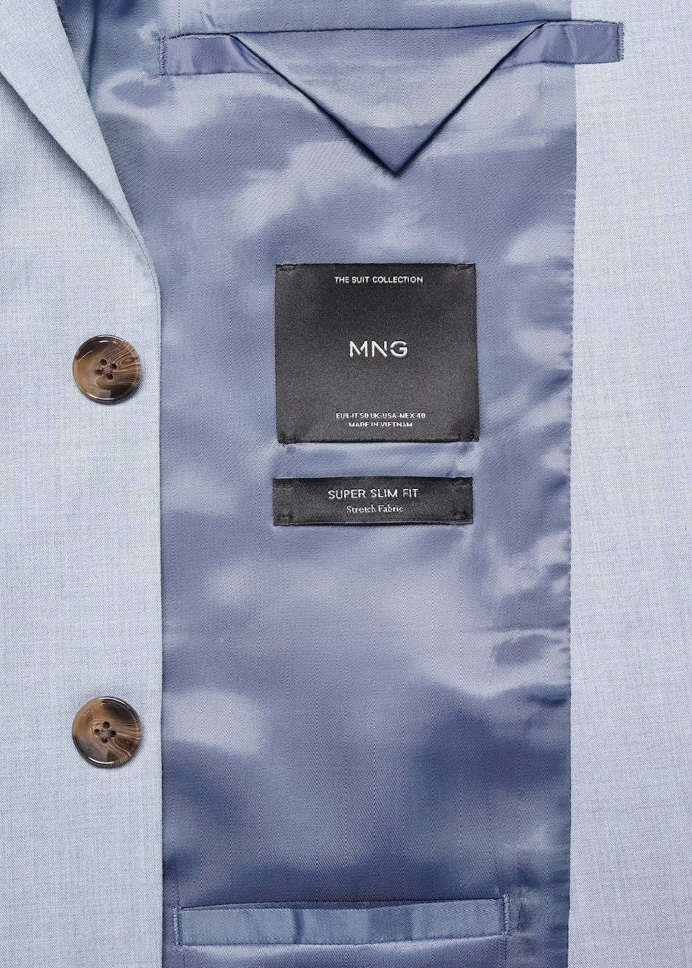 Mango Super Slim Fit-Anzugsakko Aus Stretchgewebe