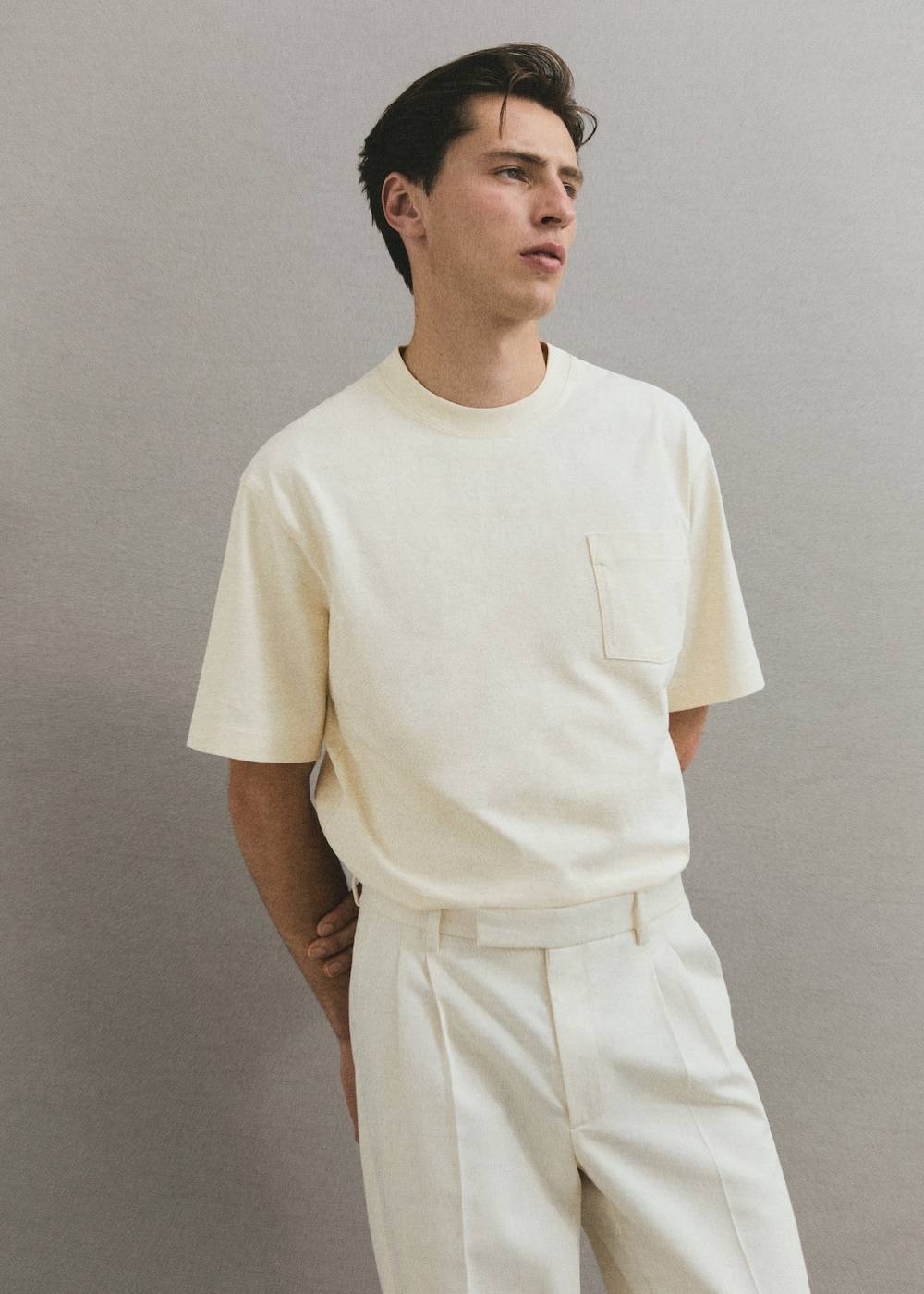 Mango T-Shirt Aus 100 % Baumwolle Mit Tasche