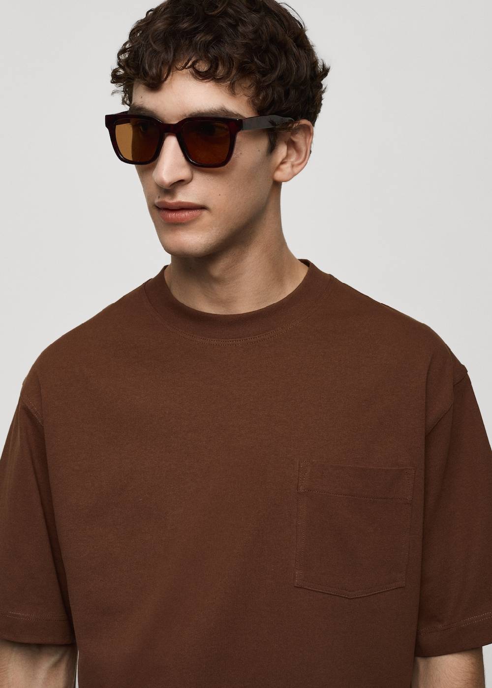 Mango T-Shirt Aus 100 % Baumwolle Mit Tasche