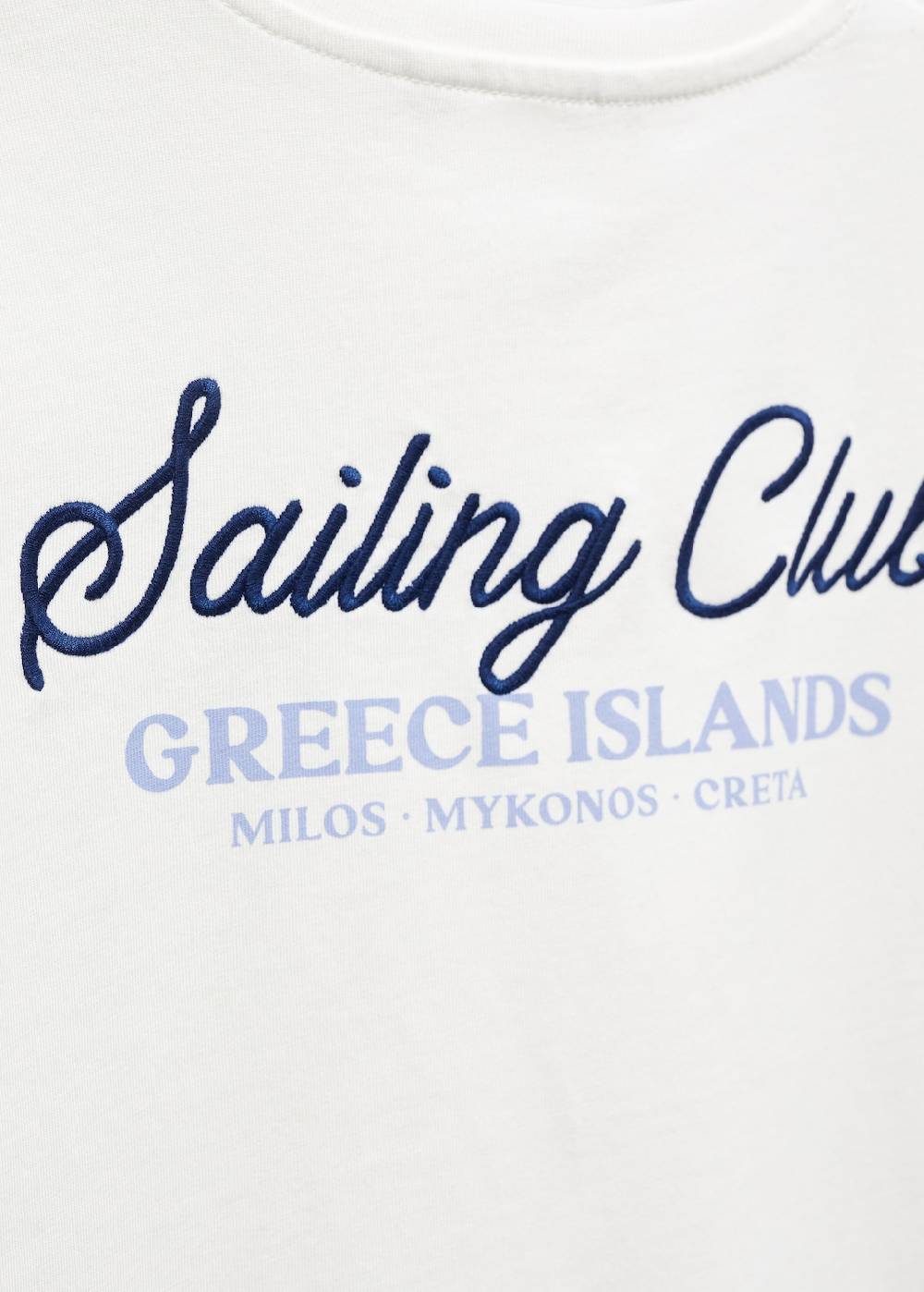 Mango T-Shirt Mit Gestickter Aufschrift