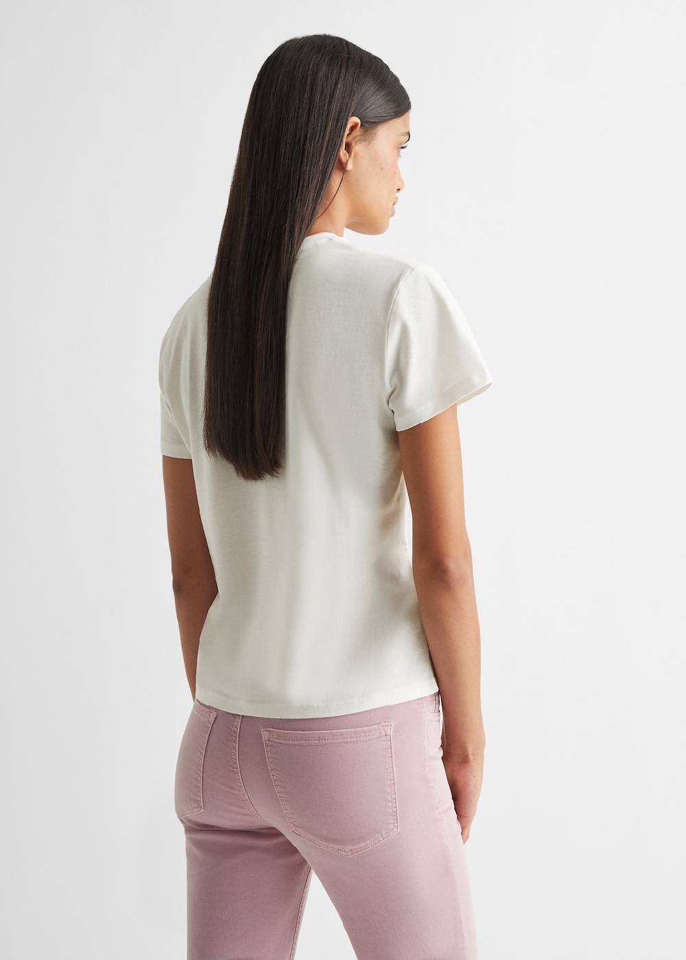 Mango T-Shirt Mit Textaufdruck