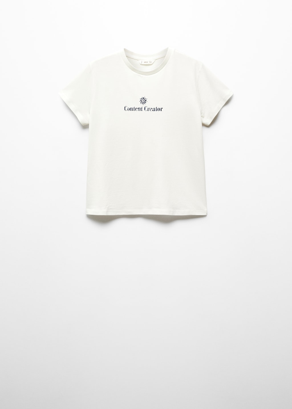 Mango T-Shirt Mit Textaufdruck