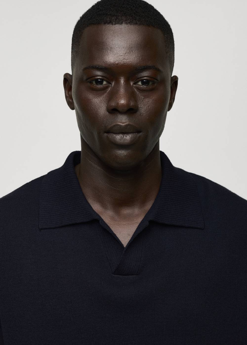 Mango Texturiertes Strick-Poloshirt Aus Baumwolle