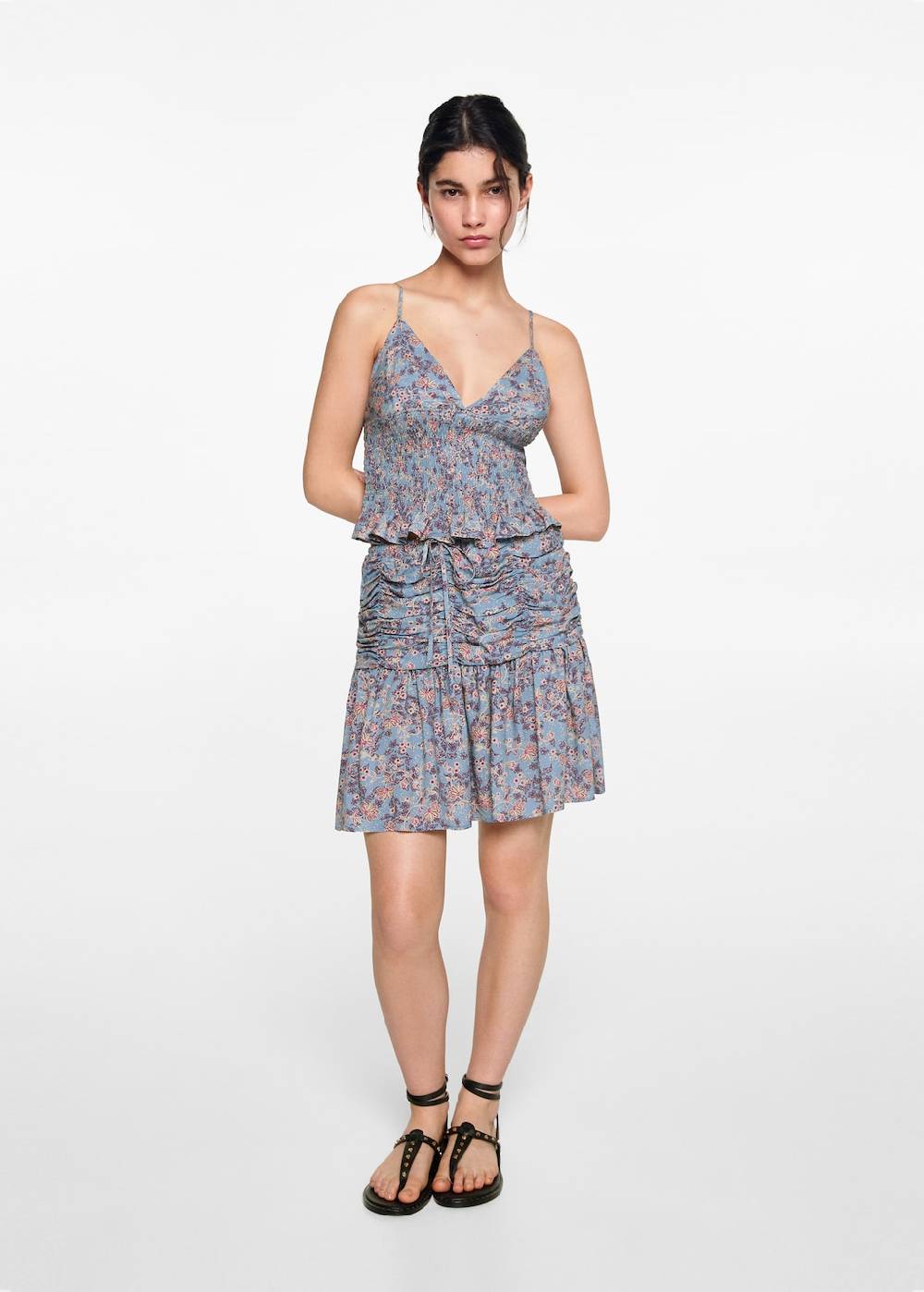 Mango Top Mit Blumenmuster