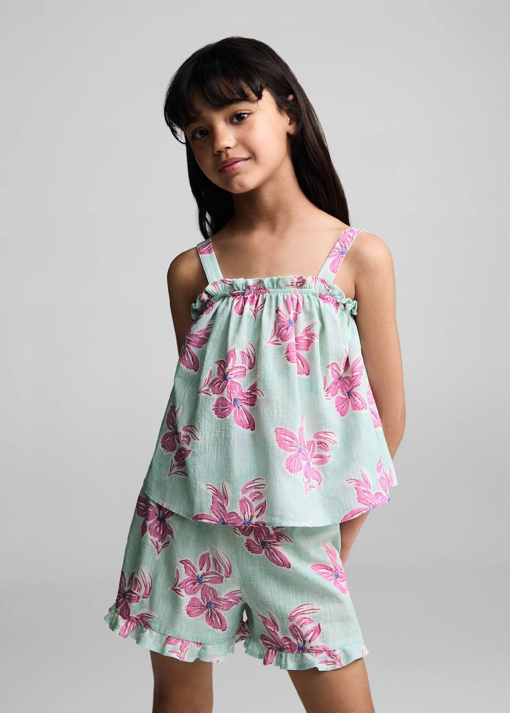 Mango Top mit Blumenmuster