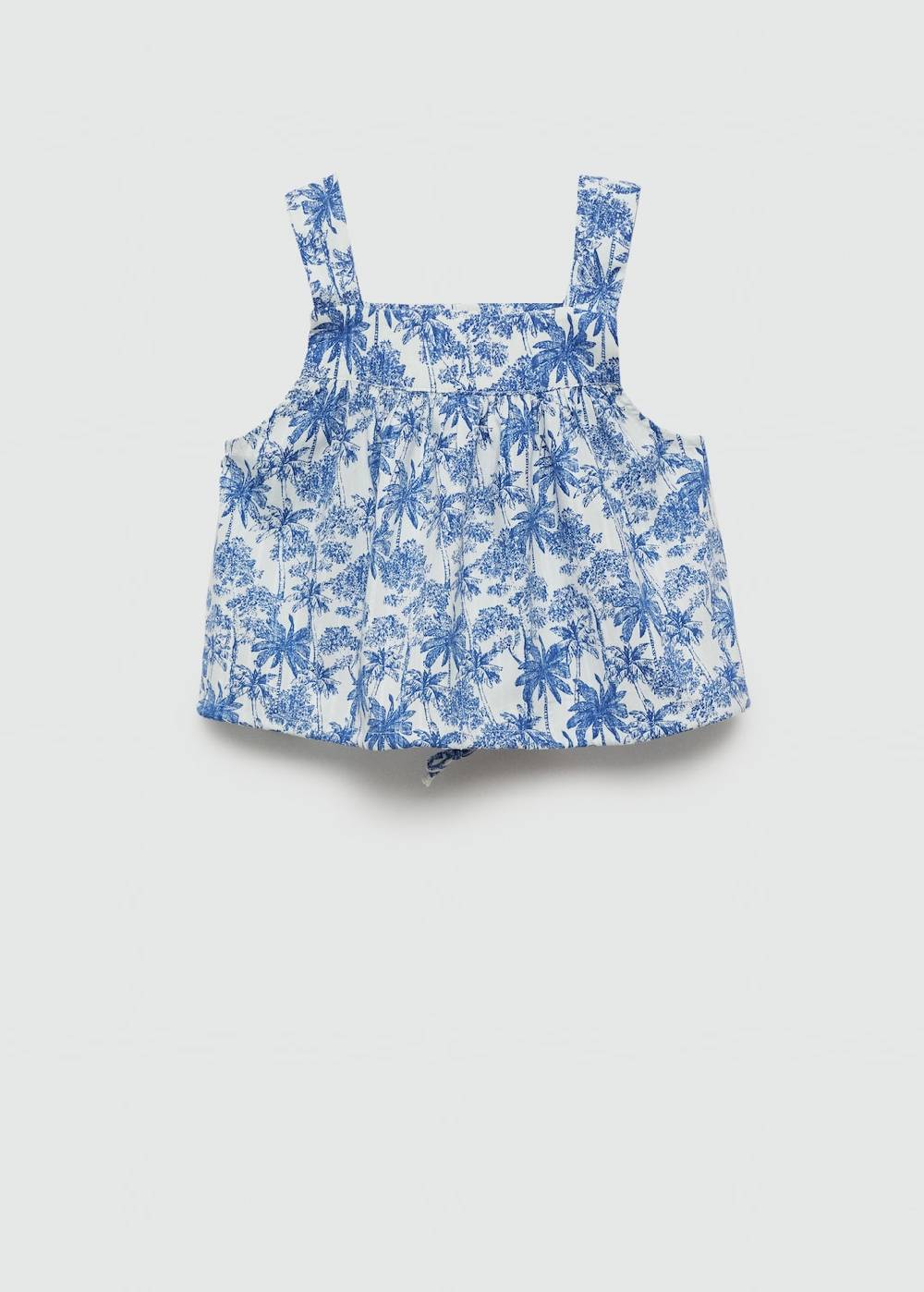 Mango Top Mit Palmenprint