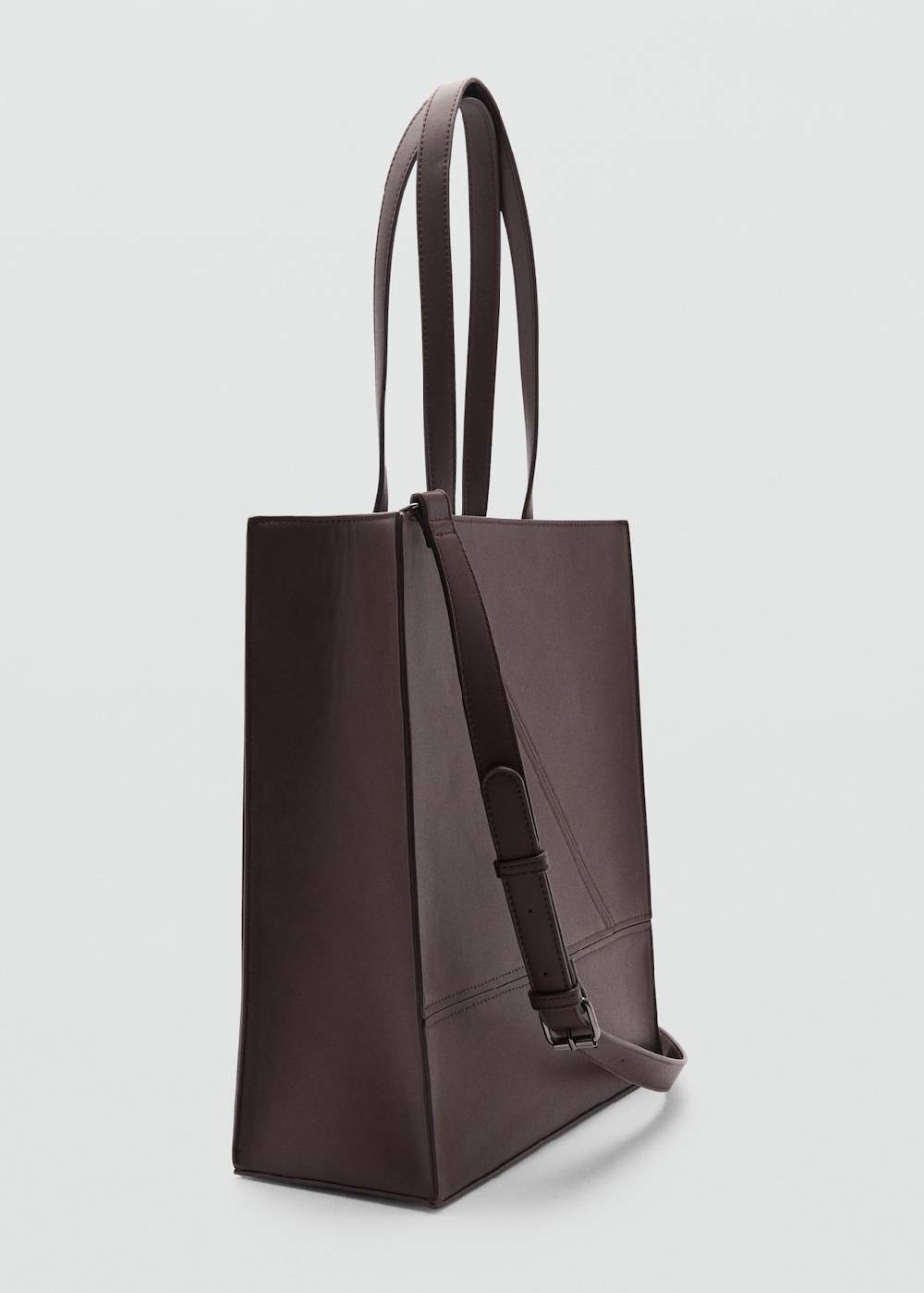 Mango Tote-Bag Mit Leder-Effekt