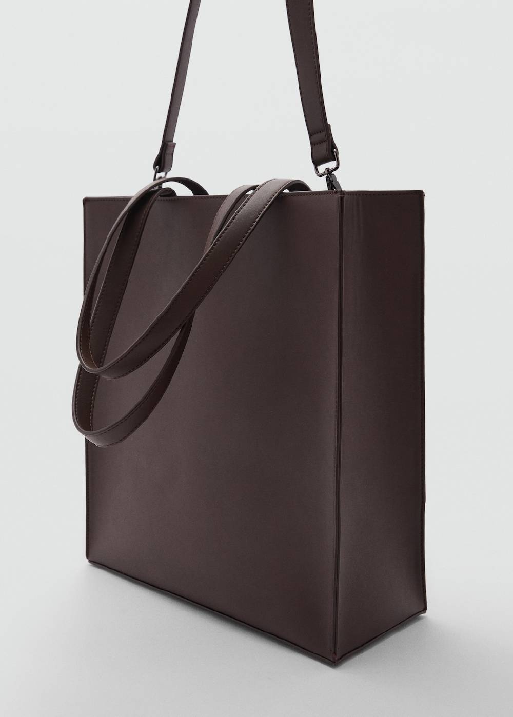 Mango Tote-Bag Mit Leder-Effekt