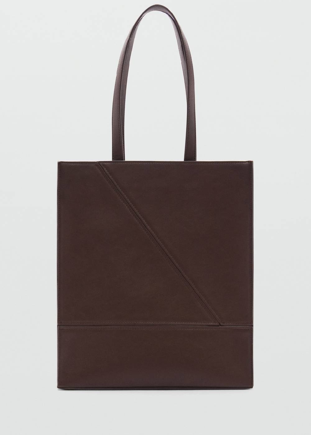 Mango Tote-Bag mit Leder-Effekt