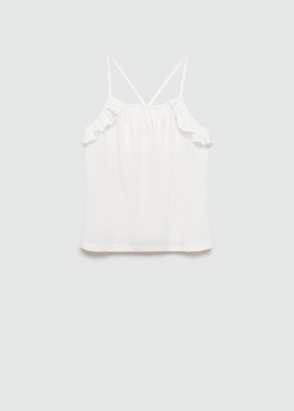 Mango Träger-T-Shirt mit Volant