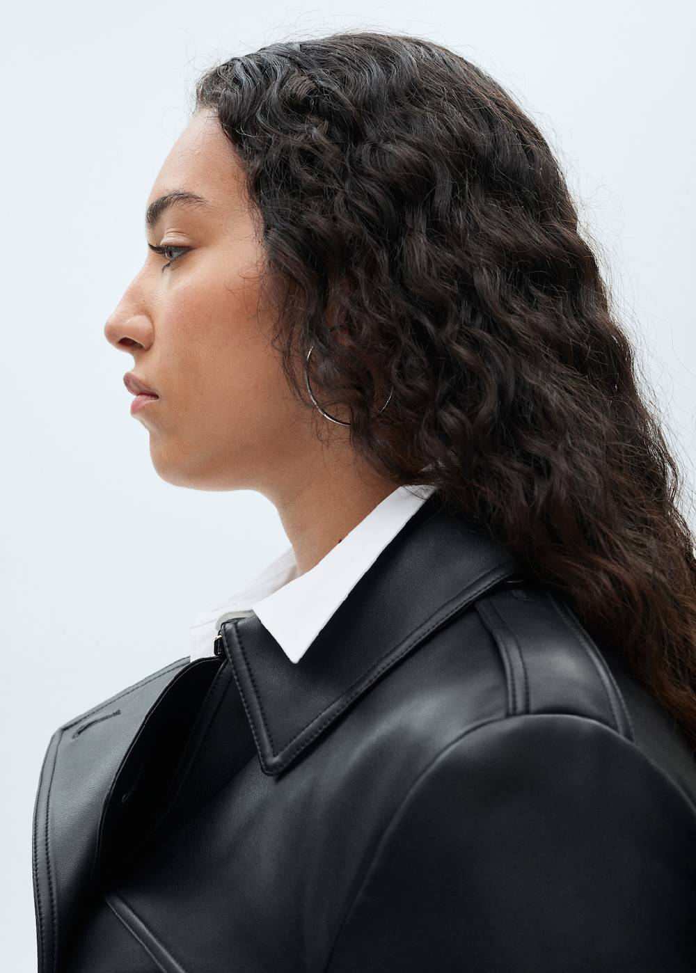 Mango Trenchcoat Mit Leder-Effekt