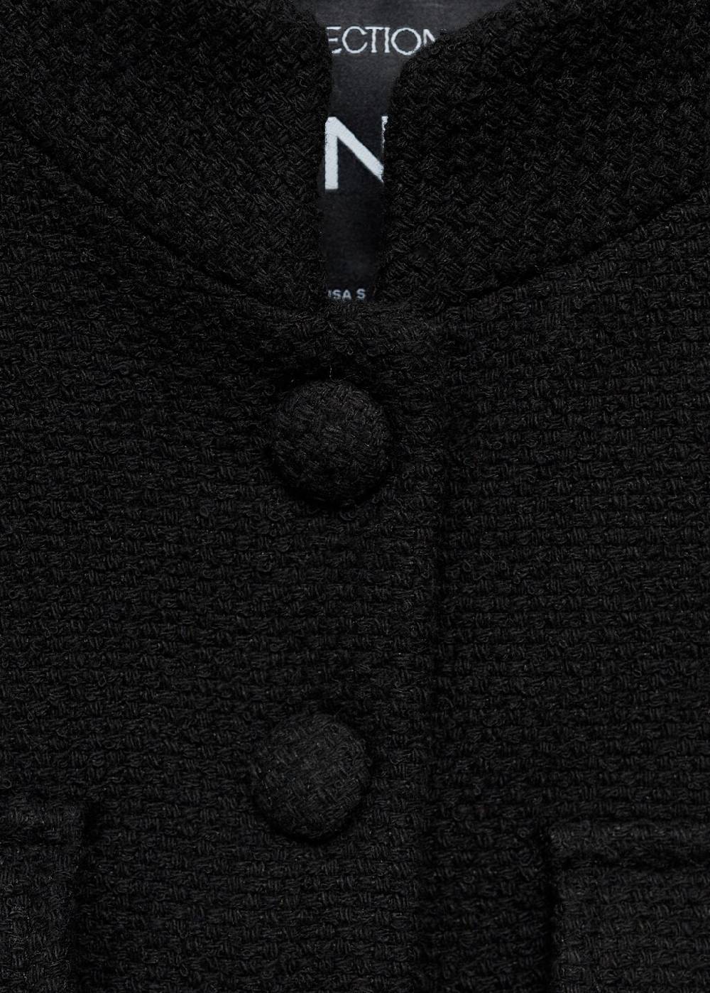 Mango Tweed-Jacke Mit Taschen