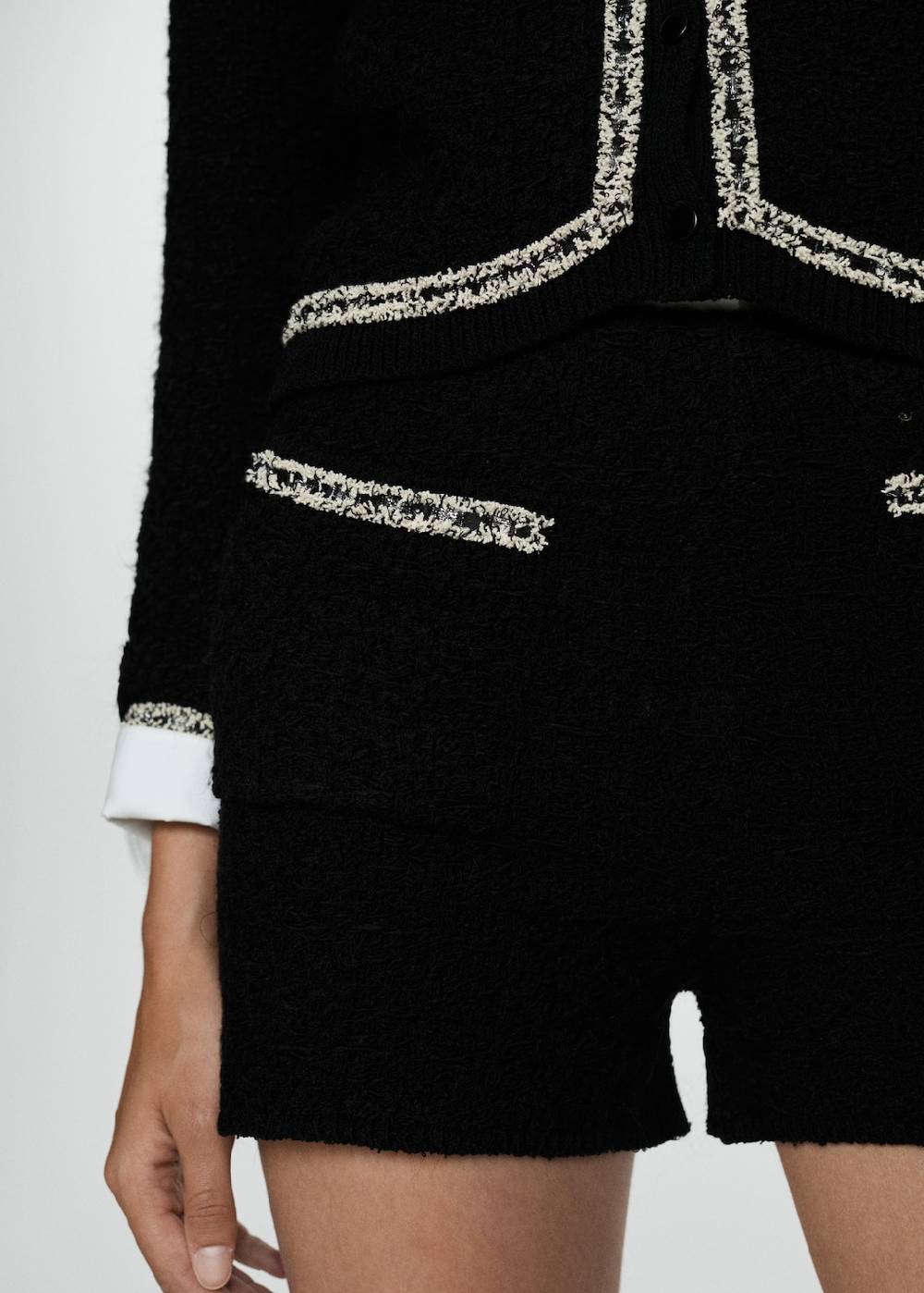 Mango Tweed-Shorts Mit Taschen