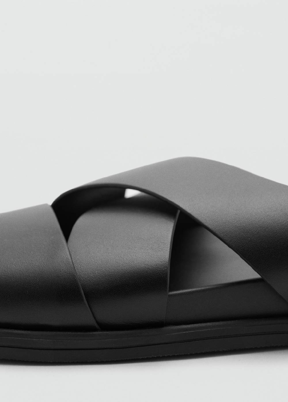 Mango Überkreuzte Riemchensandale Aus 100 % Leder