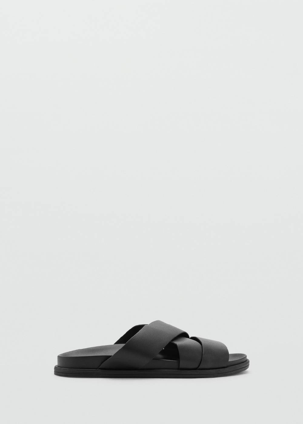 Mango Überkreuzte Riemchensandale Aus 100 % Leder