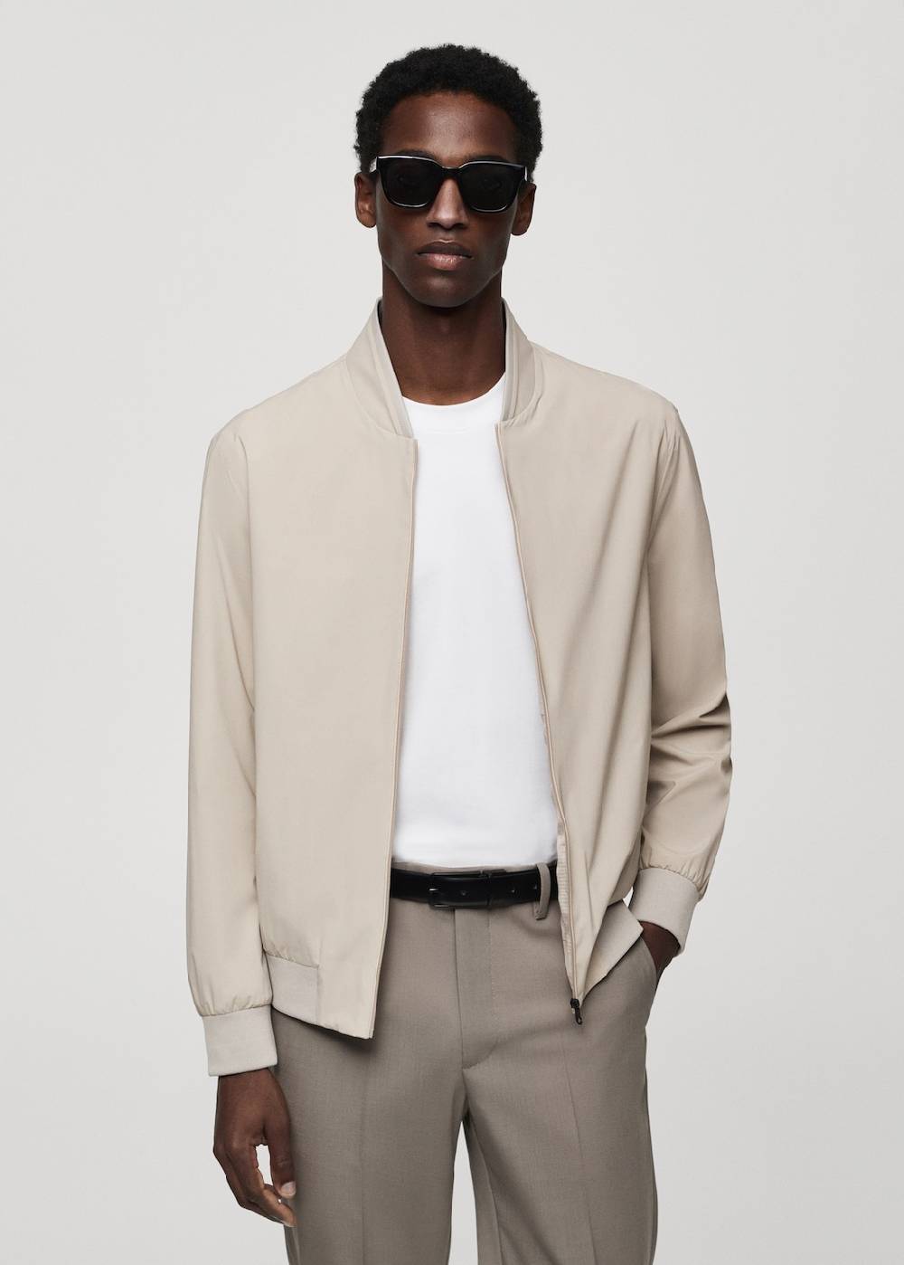 Mango Wasserabweisende Stretch-Bomberjacke