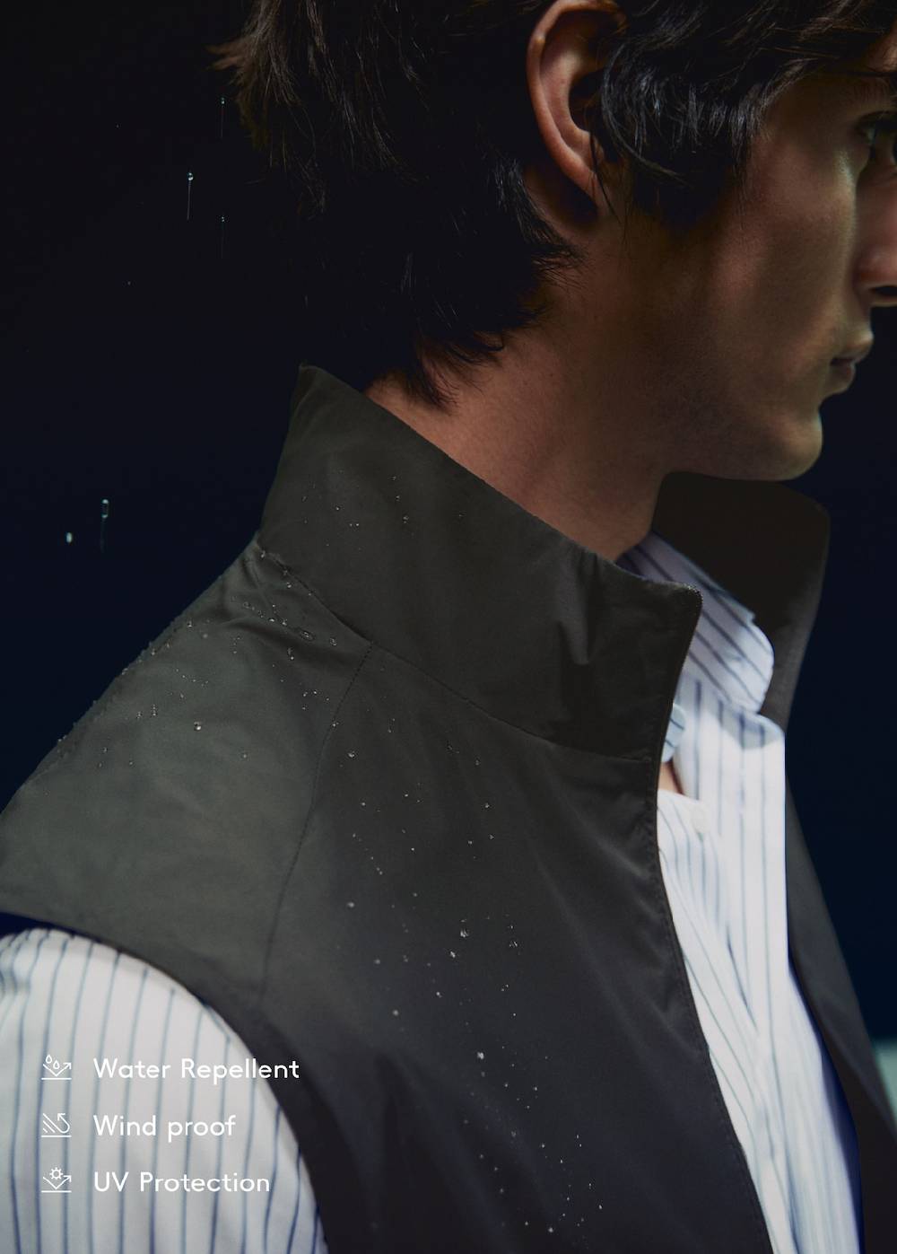 Mango Wasserabweisende Weste Mit Geradem Schnitt