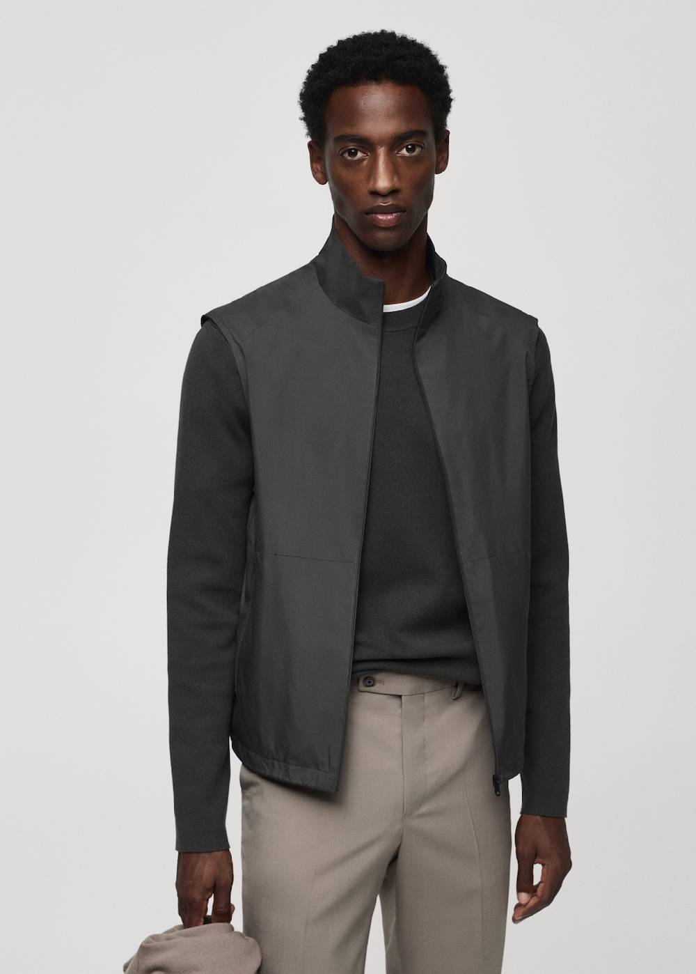 Mango Wasserabweisende Weste mit geradem Schnitt