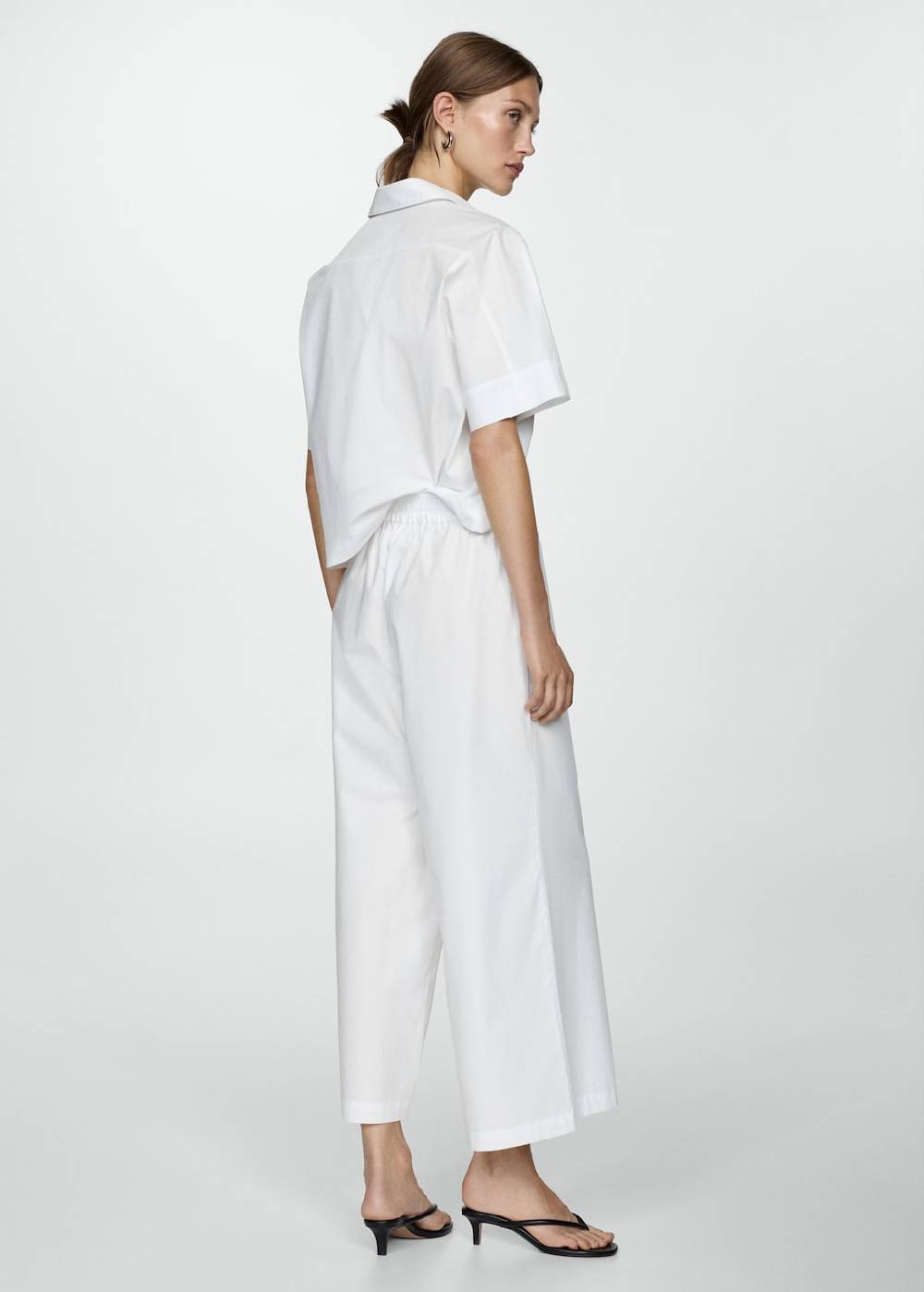 Mango Wideleg-Baumwollhose