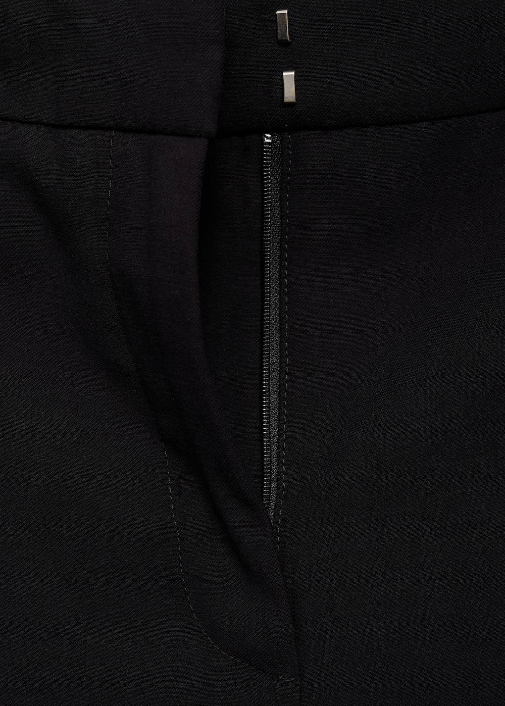 Mango Wideleg-Bundfaltenhose