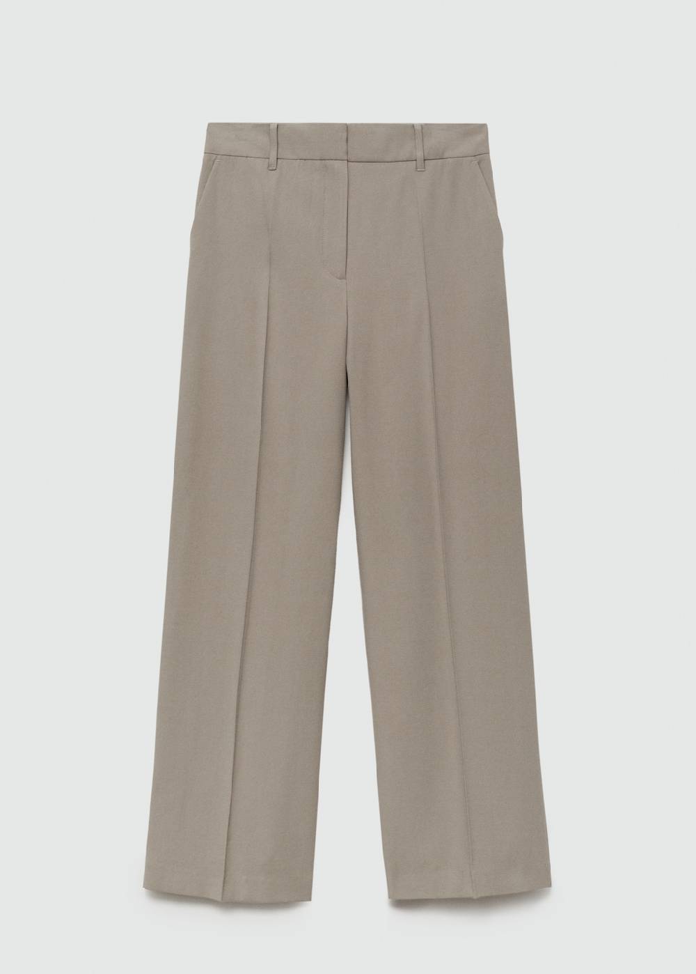 Mango Wideleg-Bundfaltenhose