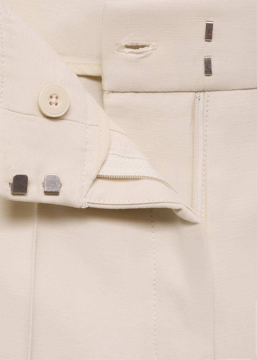 Mango Wideleg-Bundfaltenhose