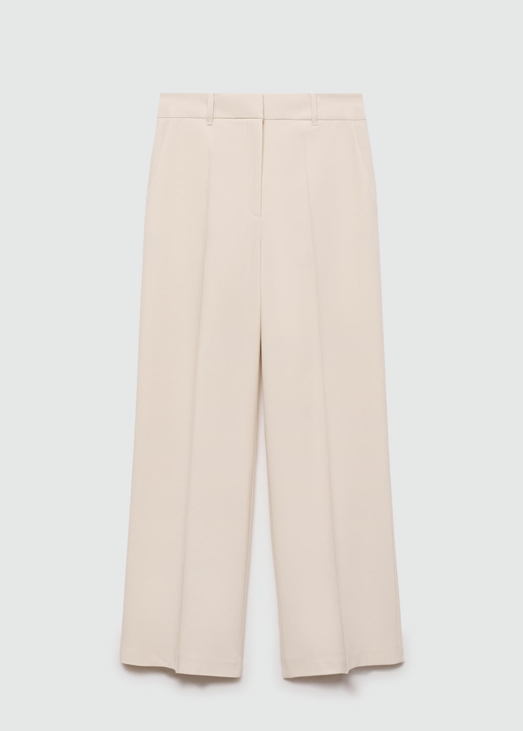 Mango Wideleg-Bundfaltenhose
