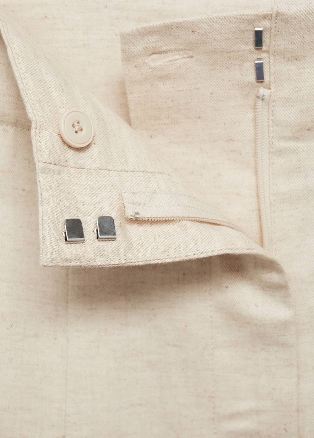 Mango Wideleg-Bundfaltenhose