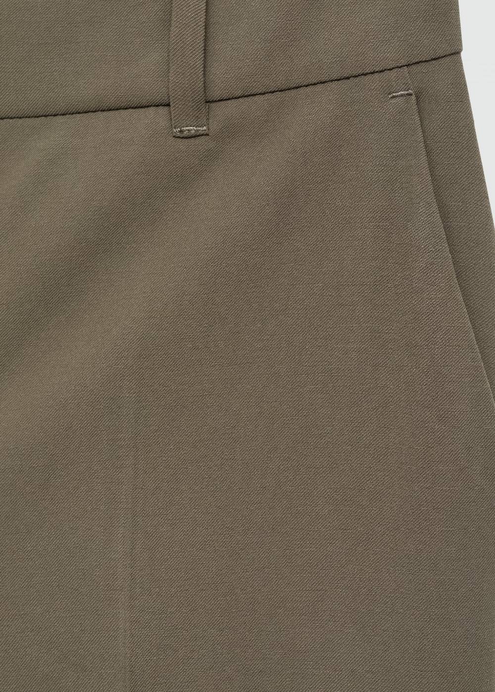 Mango Wideleg-Bundfaltenhose