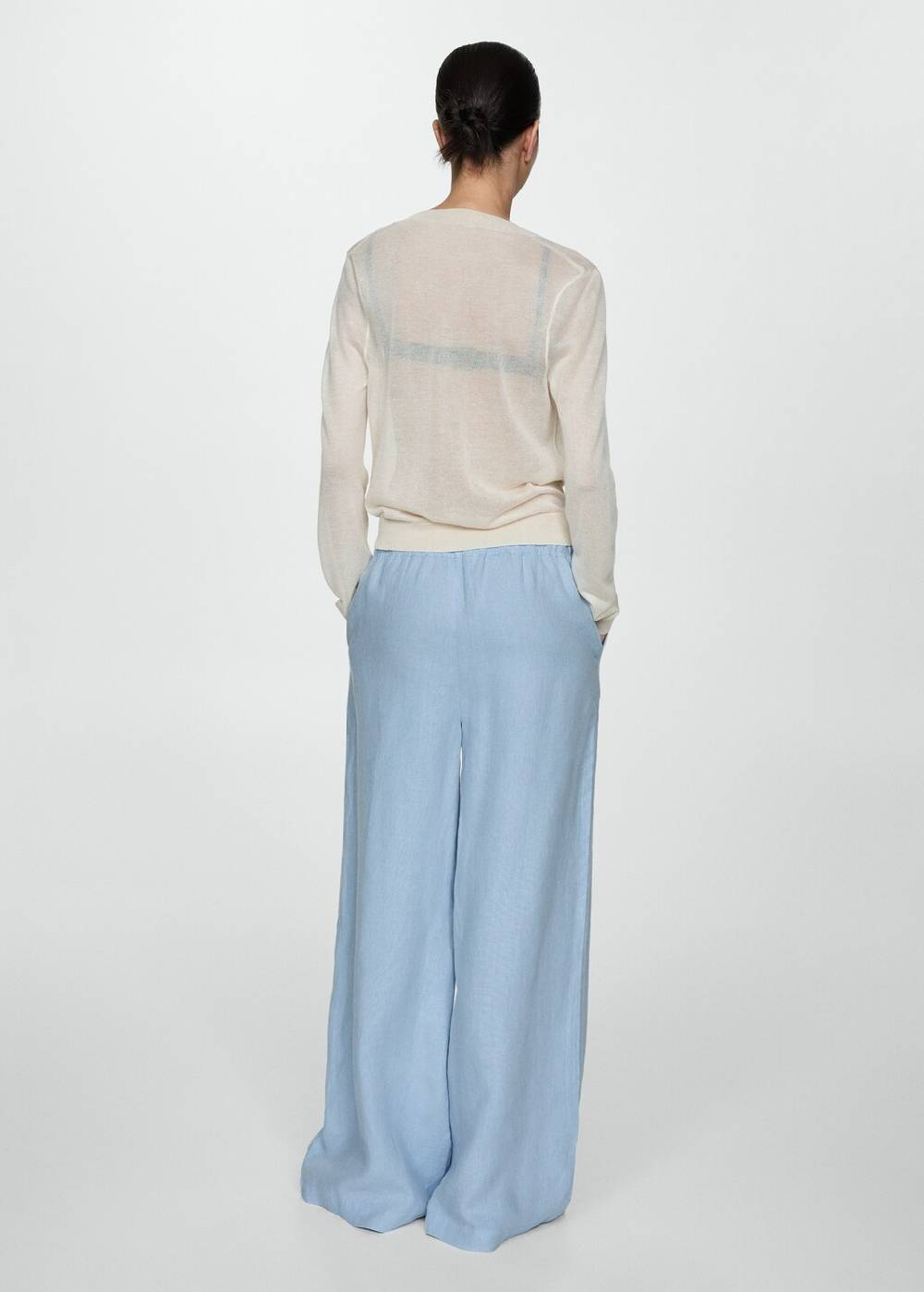 Mango Wideleg-Hose Aus 100 % Leinen