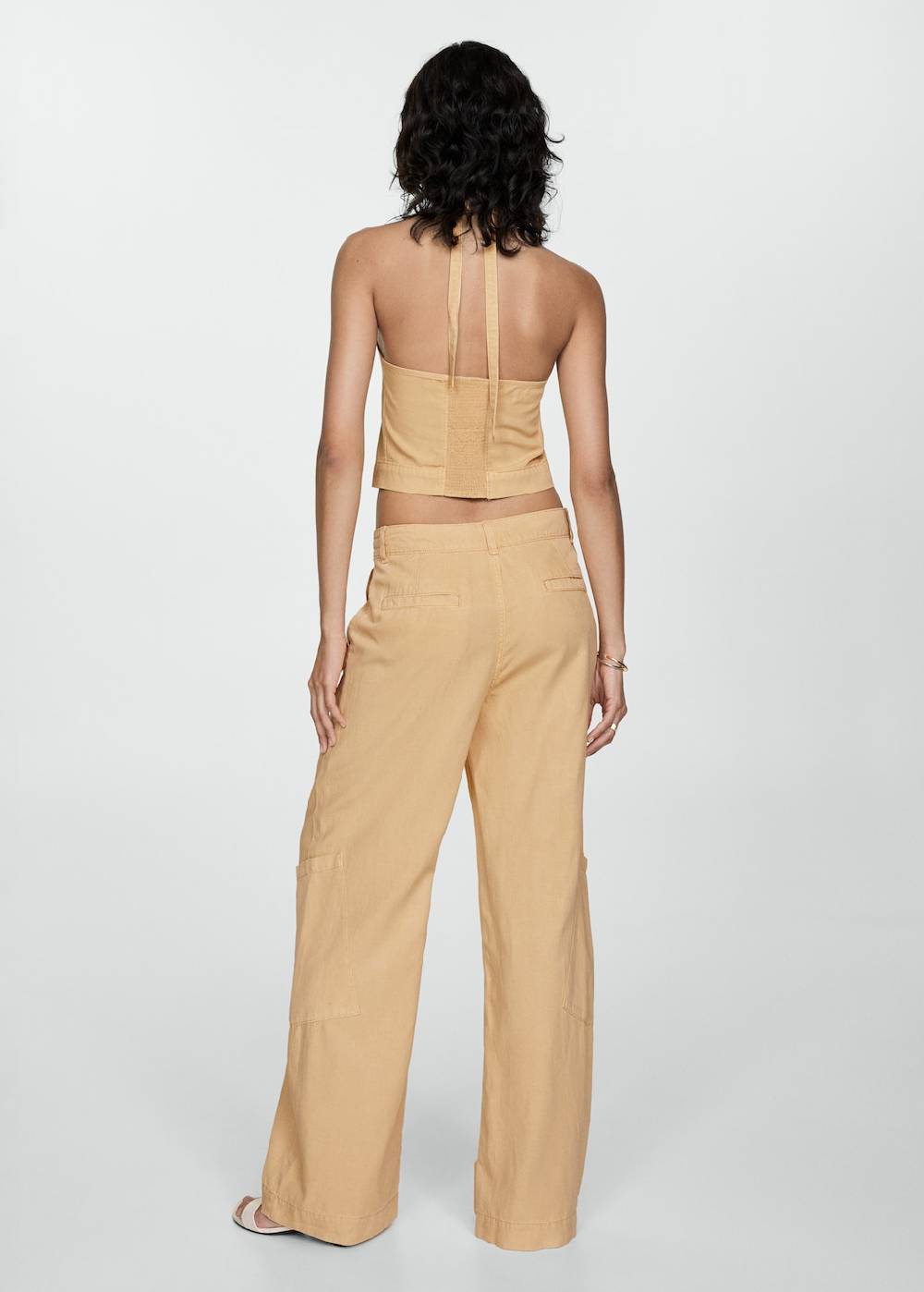 Mango Wideleg-Hose Aus Lyocell