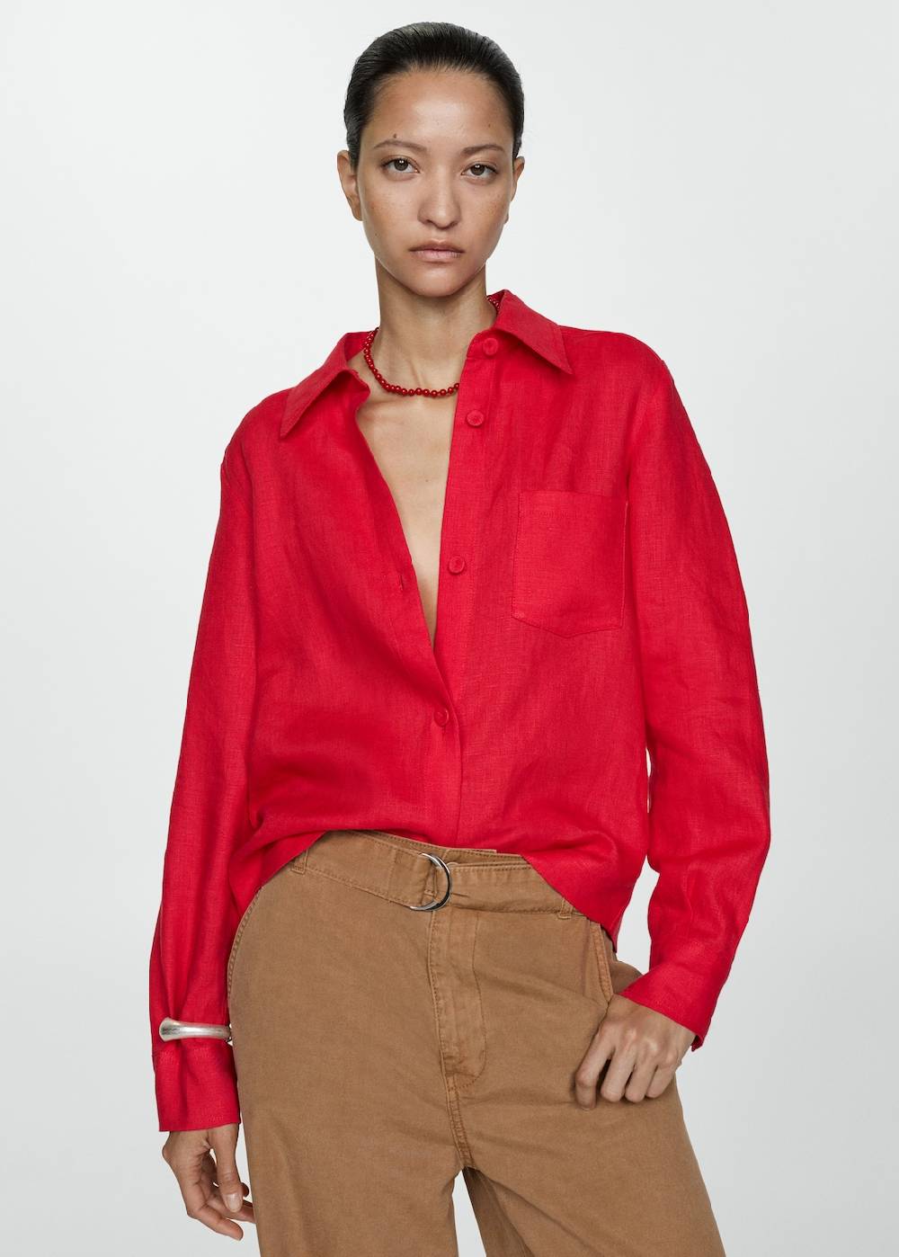 Mango Wideleg-Hose Aus Lyocell