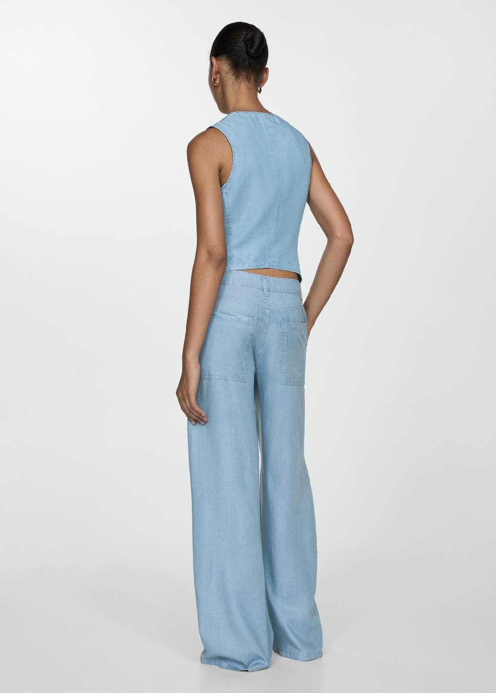 Mango Wideleg-Hose Aus Lyocell