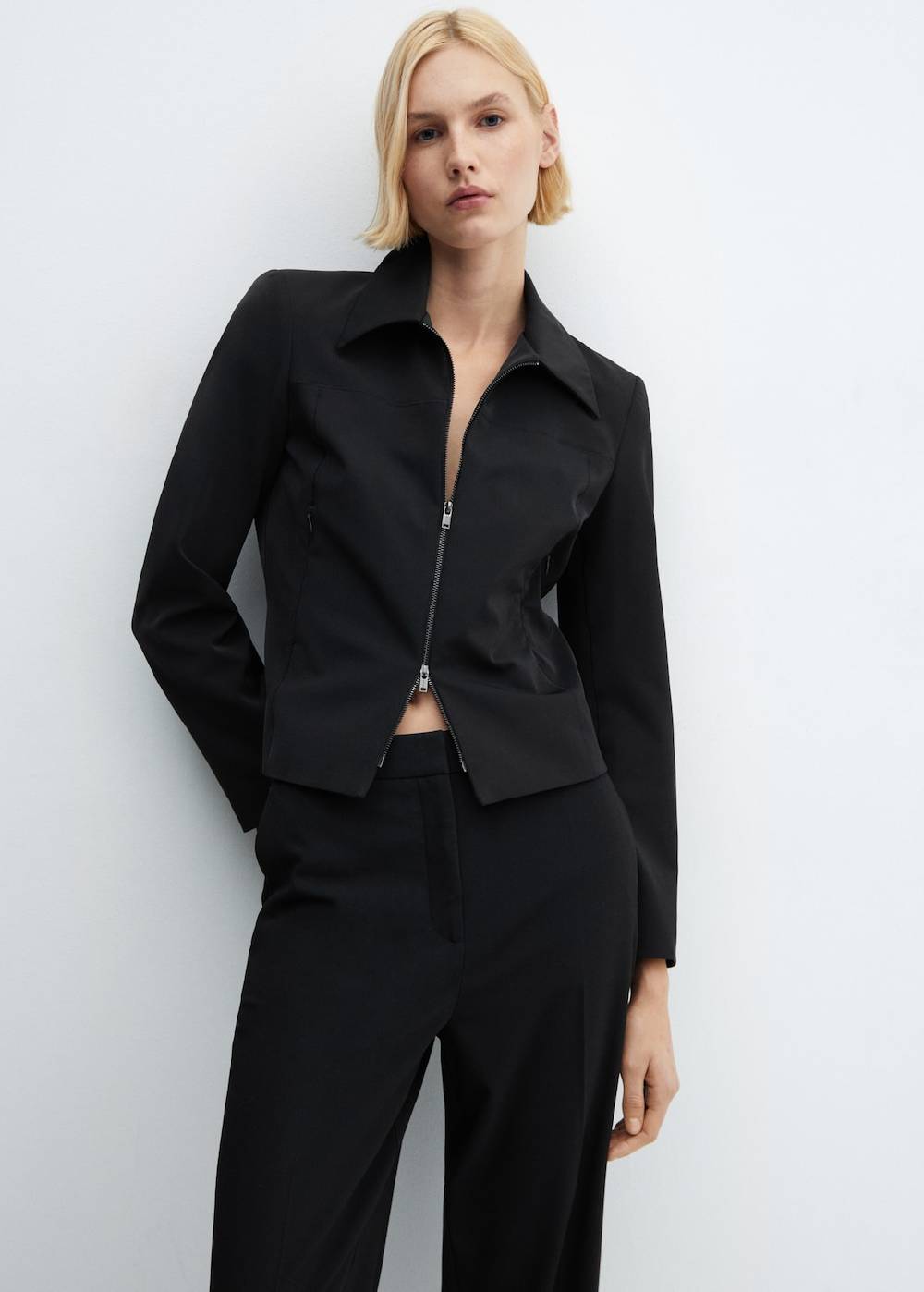 Mango Wideleg-Hose Mit Niedrigem Bund