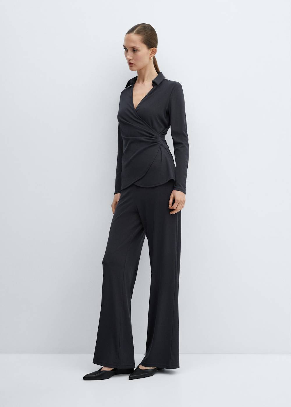 Mango Wideleg-Hose Mit Stretchbund