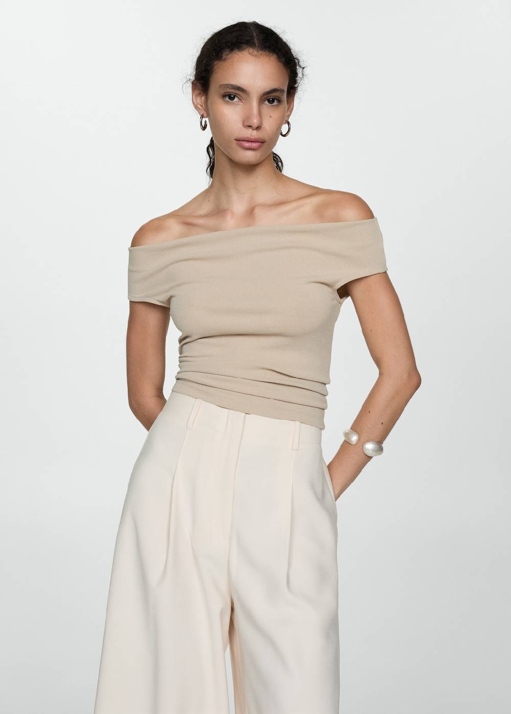 Mango Wideleg-Hose Mit Stretchbund