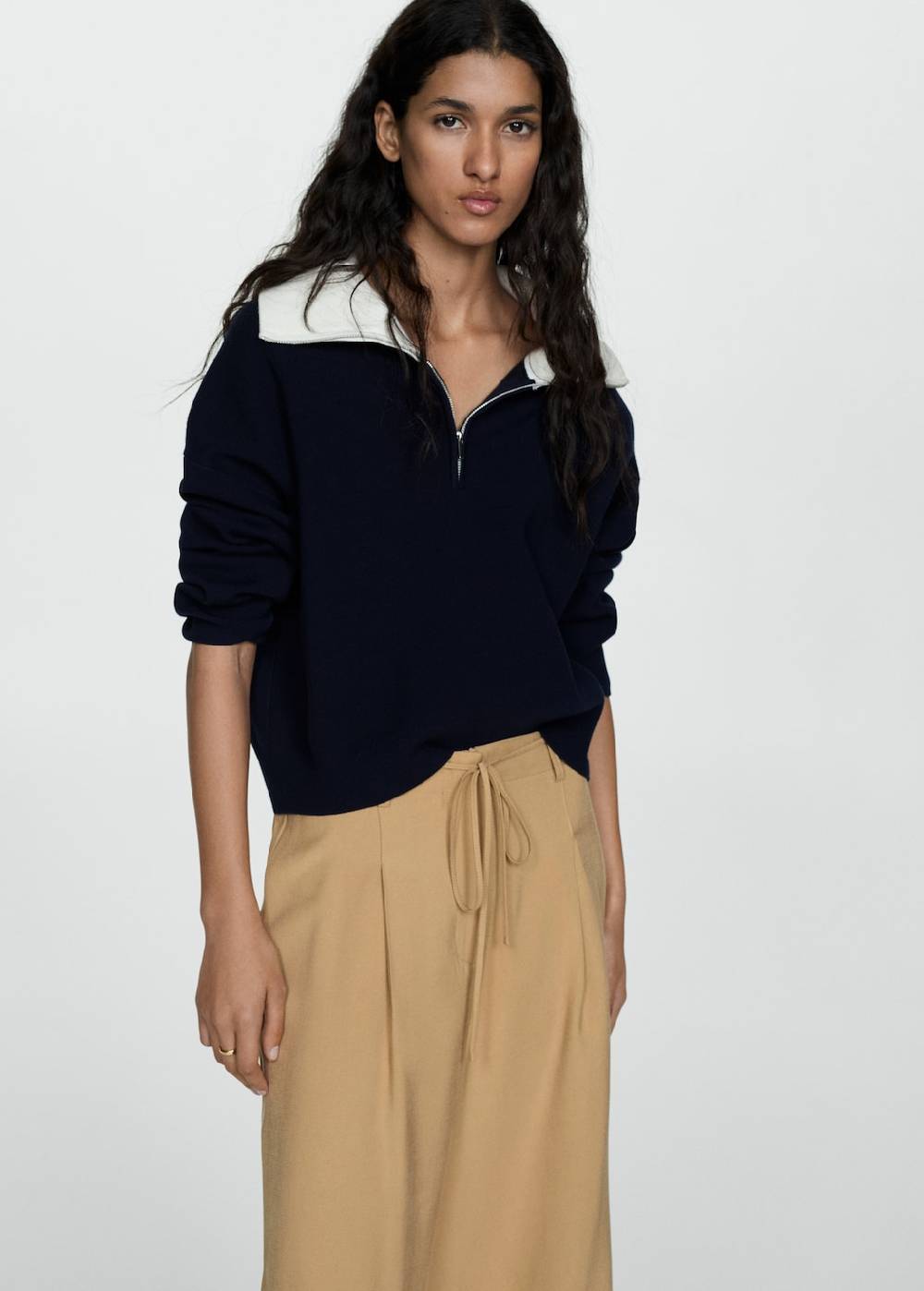 Mango Wideleg-Hose Mit Stretchbund