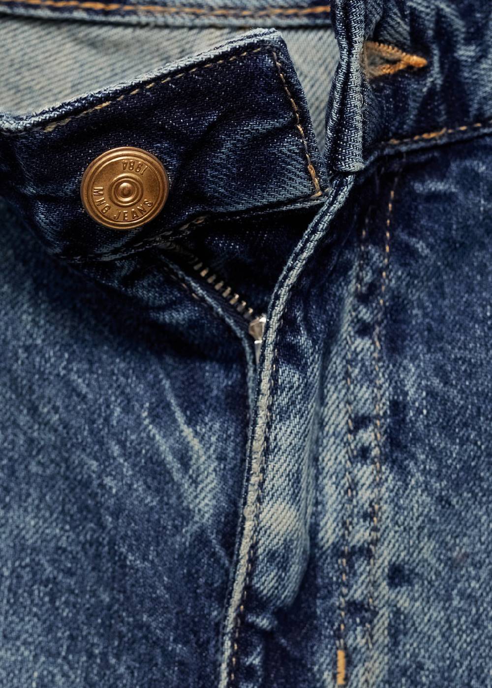 Mango Wideleg-Jeans-Bermudashorts