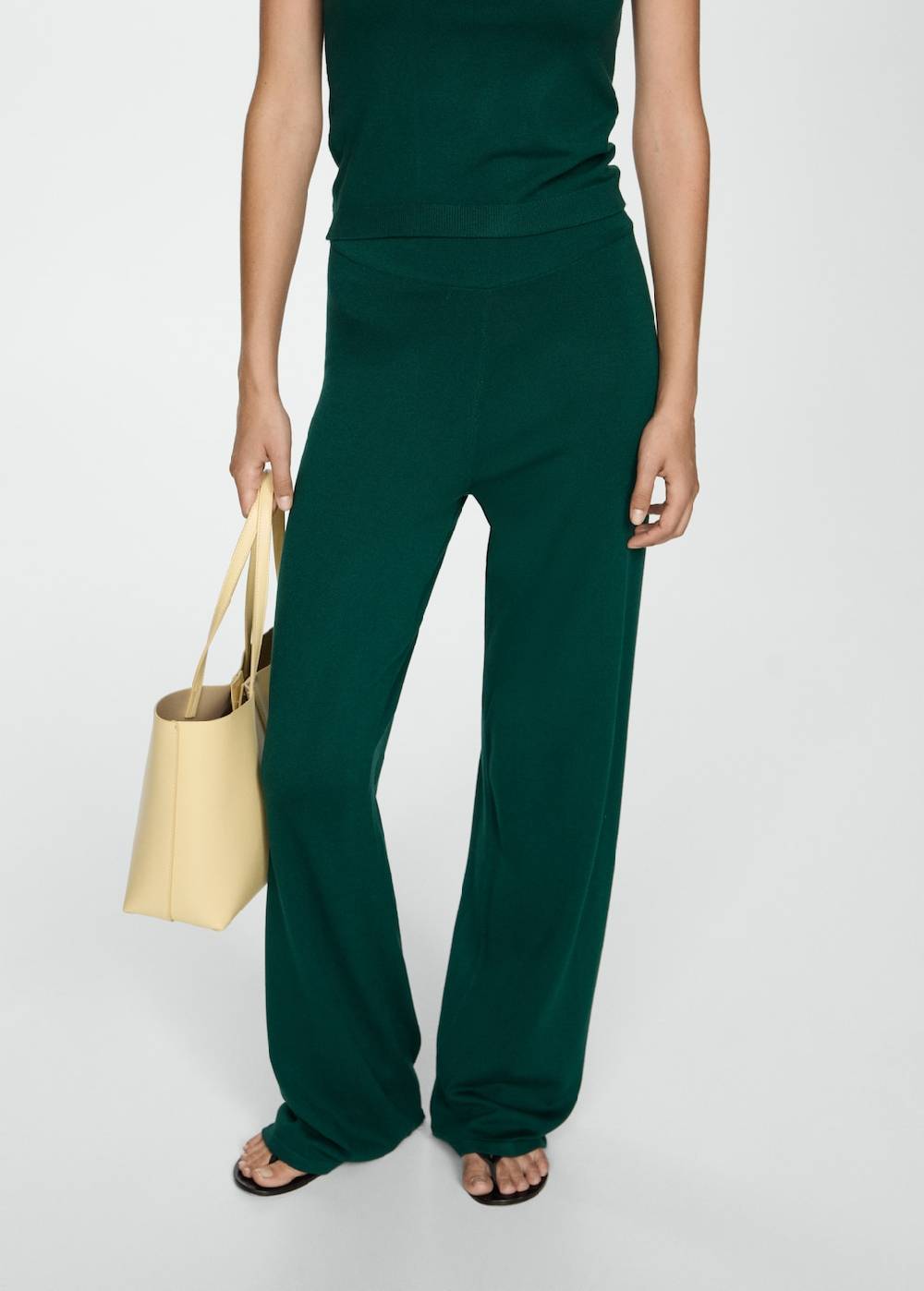 Mango Wideleg-Strickhose