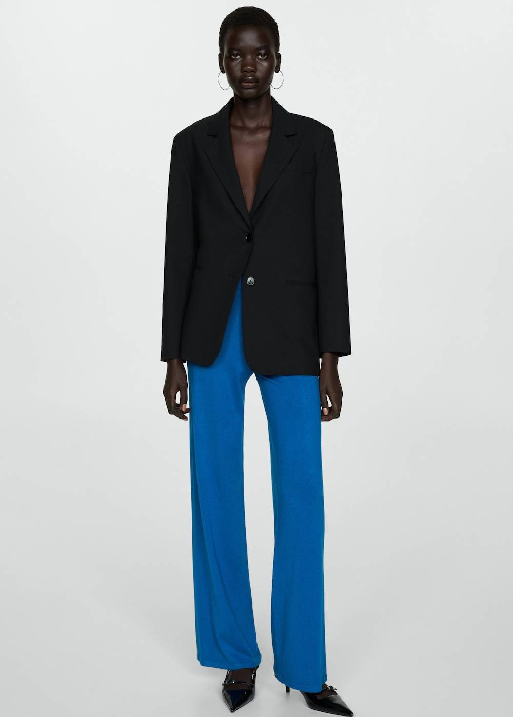 Mango Wideleg-Strickhose