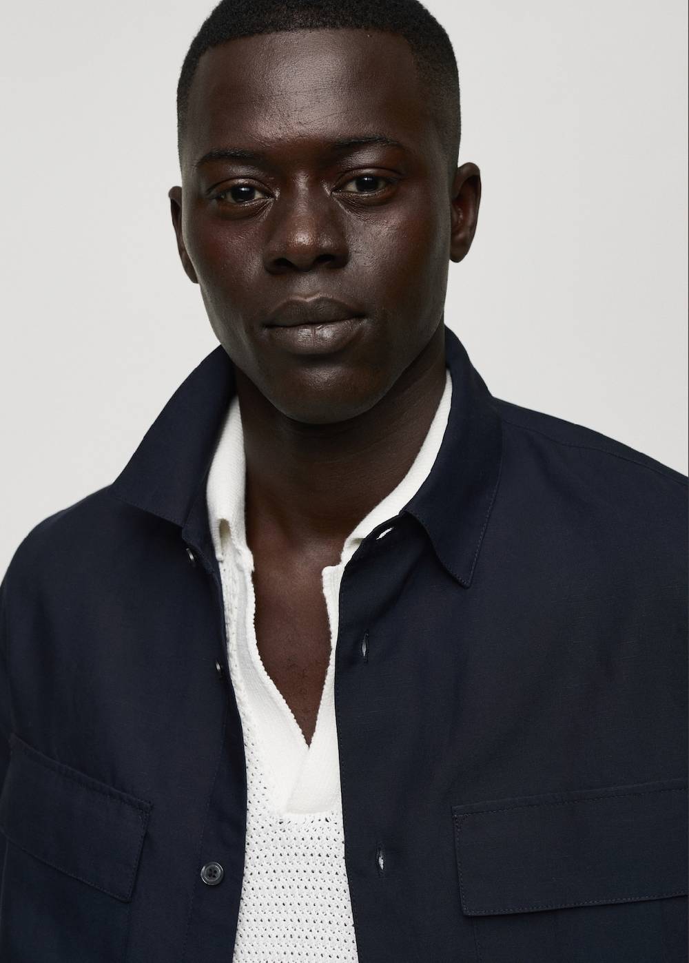 Mango Overshirt Aus Tencel-Leinenmischung Mit Taschen