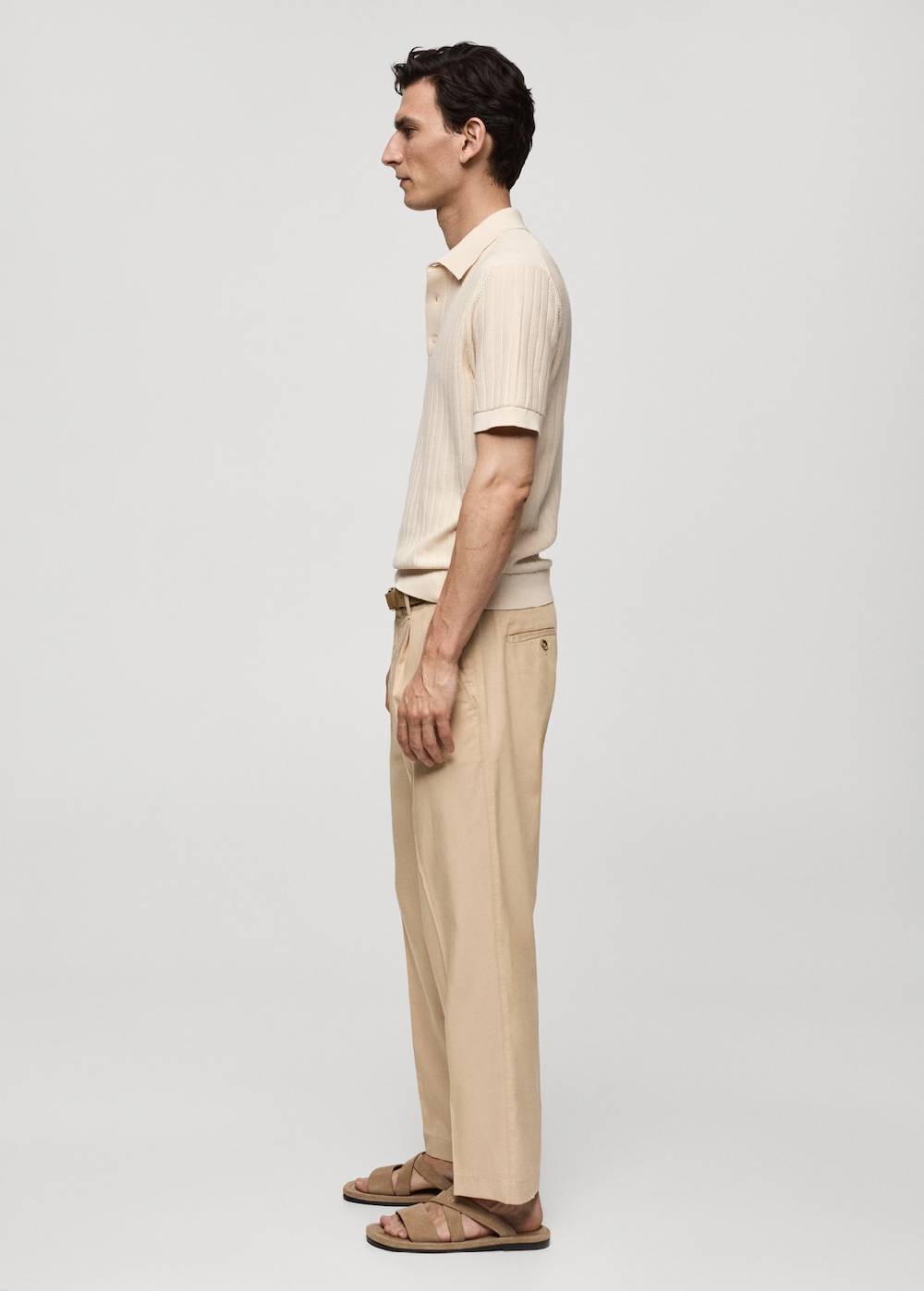 Mango Poloshirt Aus 100 % Baumwolle Mit Mikrostruktur