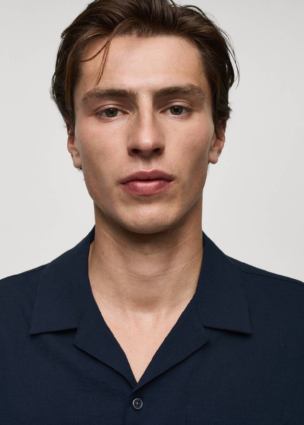 Mango Regular-Fit-Hemd Aus 100 % Seersucker-Baumwolle