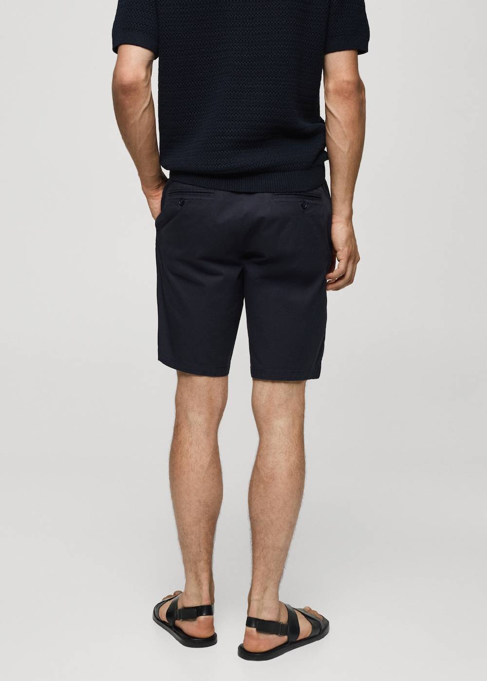Mango Slim-Fit-Bermudashorts Im Chino-Stil Aus Baumwolle