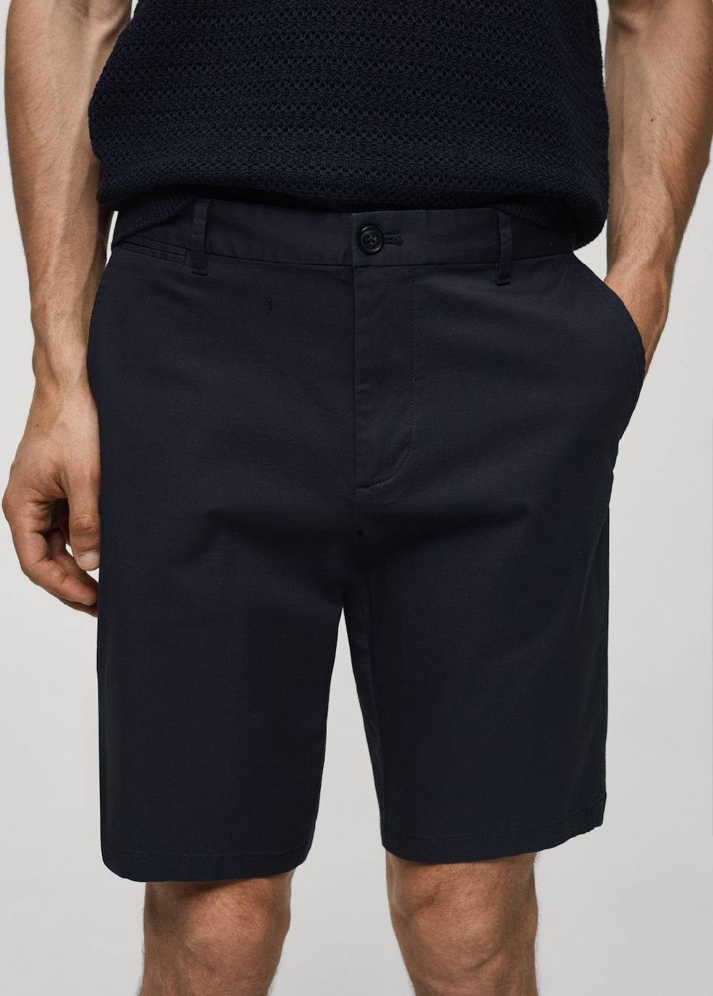 Mango Slim-Fit-Bermudashorts Im Chino-Stil Aus Baumwolle