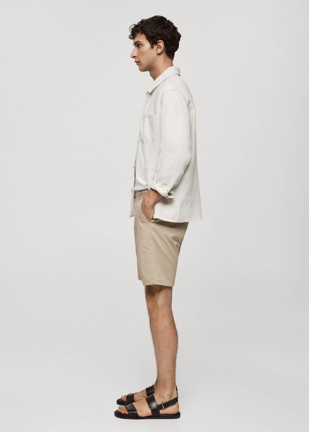 Mango Slim-Fit-Bermudashorts Im Chino-Stil Aus Baumwolle