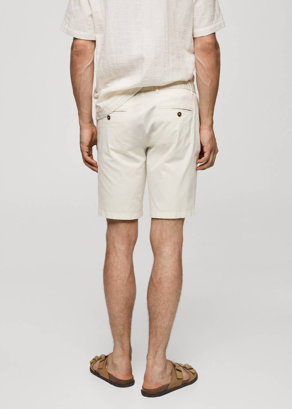 Mango Slim-Fit-Bermudashorts Im Chino-Stil Aus Baumwolle