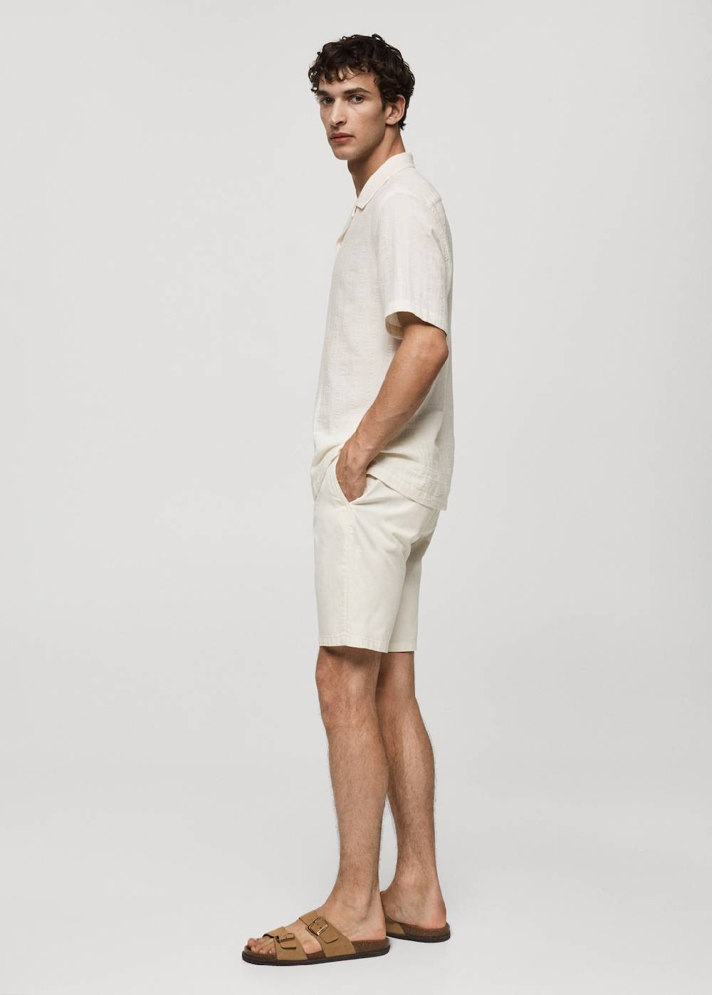 Mango Slim-Fit-Bermudashorts Im Chino-Stil Aus Baumwolle